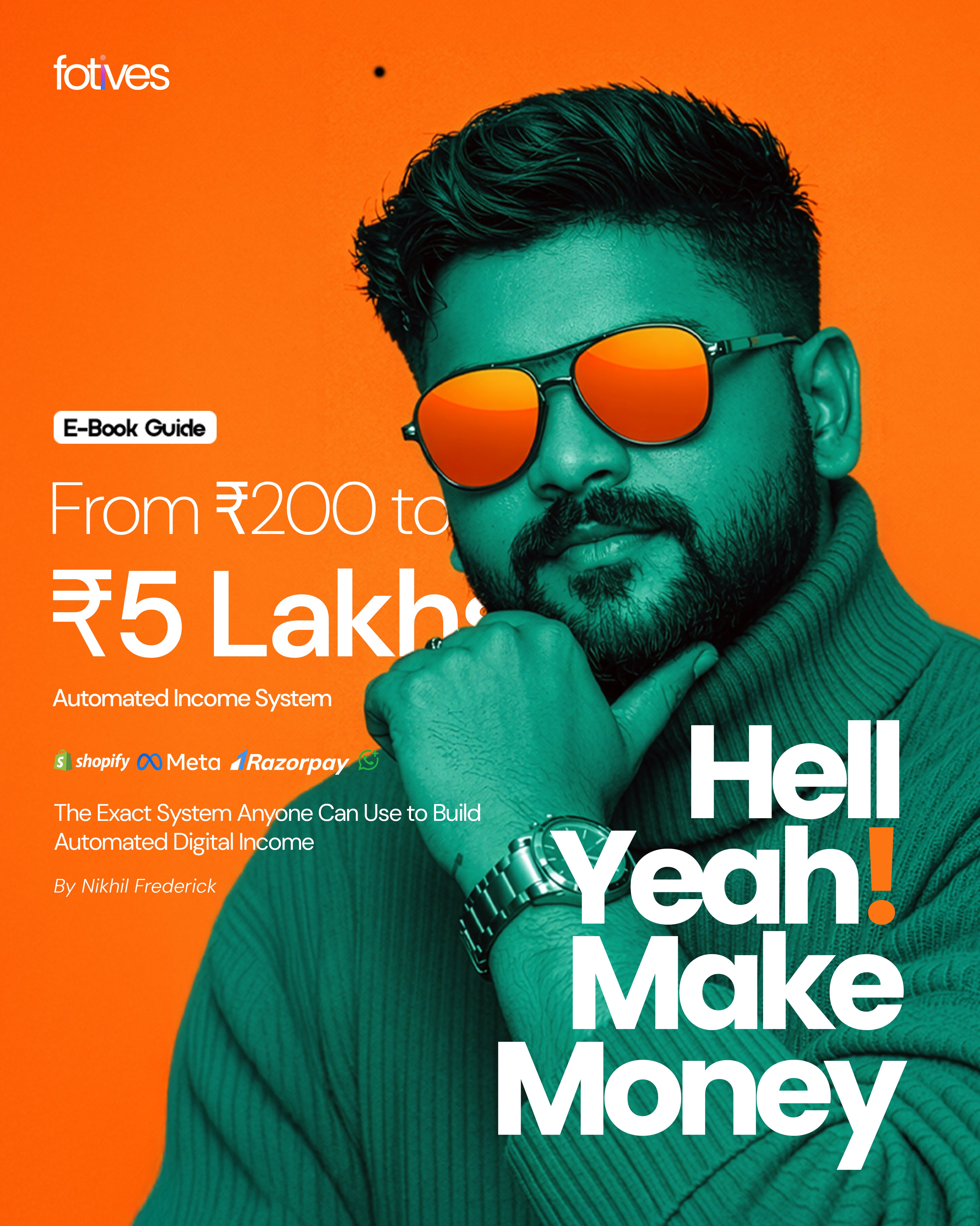 HELL YEAH MAKE MONEY (E-Book) - The ₹200 to ₹5 Lakhs Income System With Digital Products