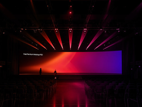 Stage Screen Mockup – Photoshop PSD