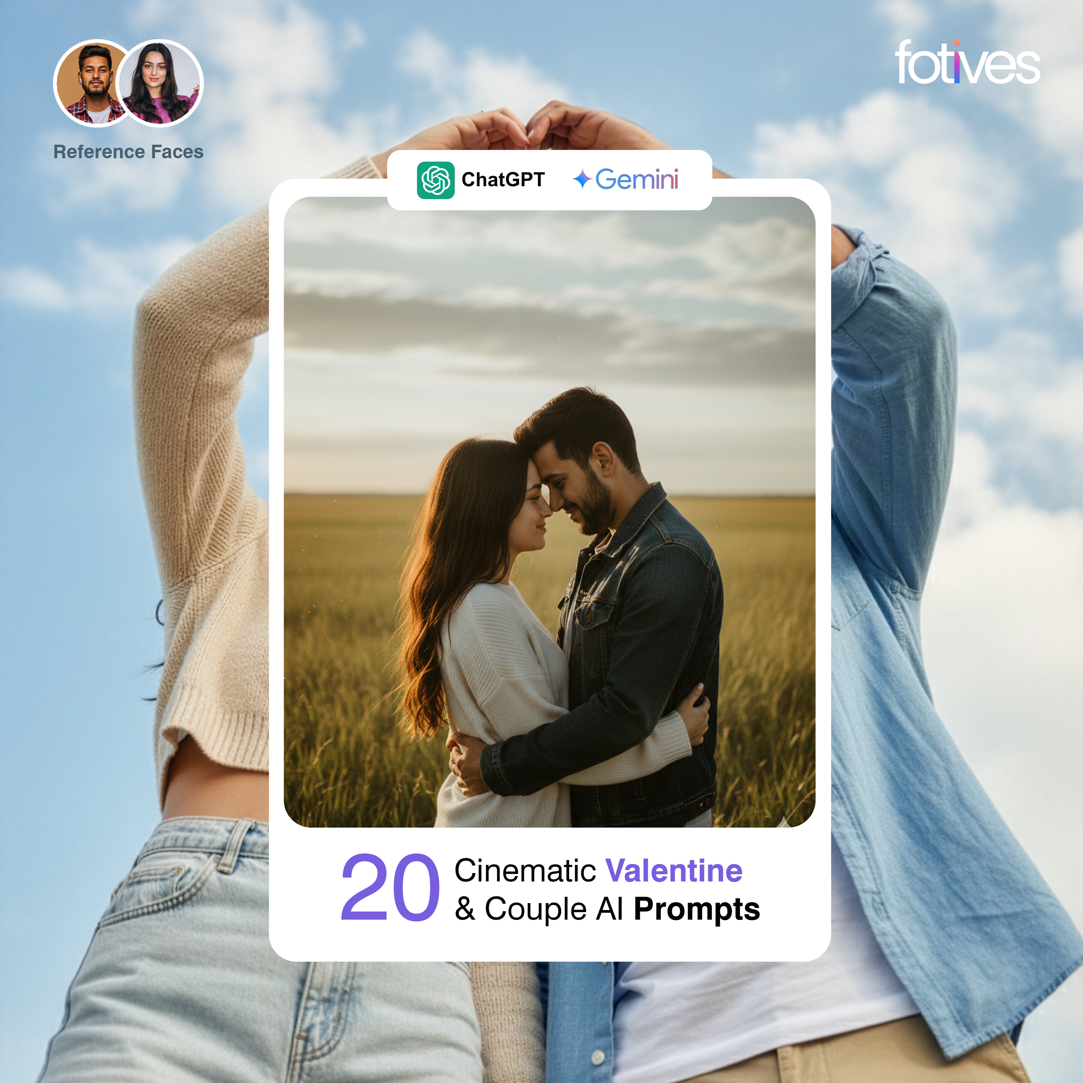 20 Cinematic Valentine & Couple AI Prompts