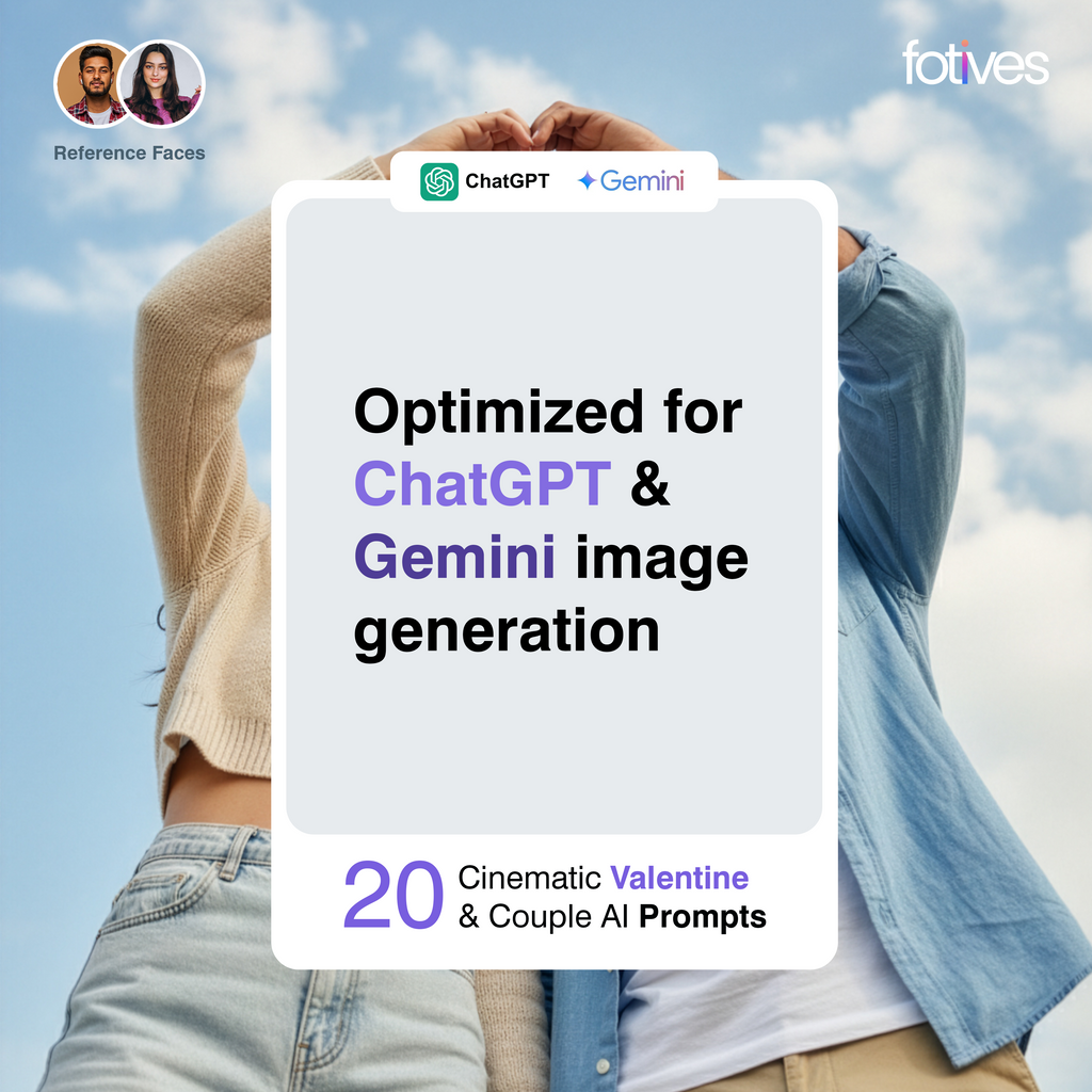 20 Cinematic Valentine & Couple AI Prompts