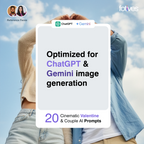 20 Cinematic Valentine & Couple AI Prompts