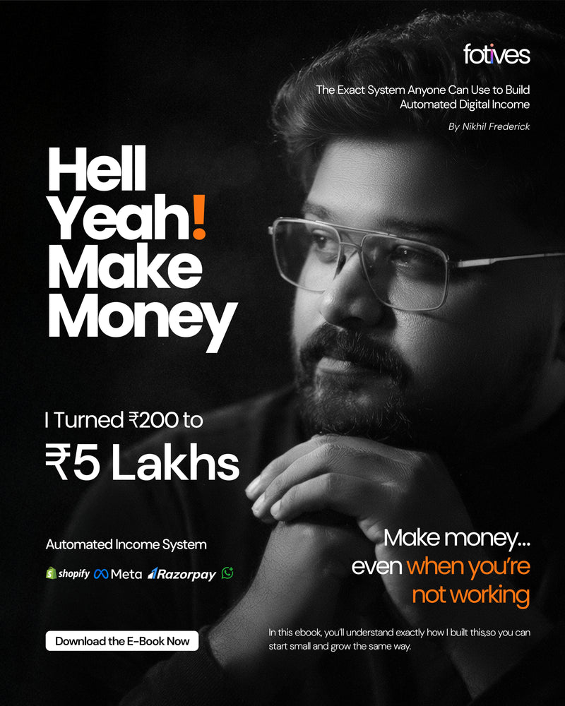 HELL YEAH MAKE MONEY (E-Book) - The ₹200 to ₹5 Lakhs Income System With Digital Products