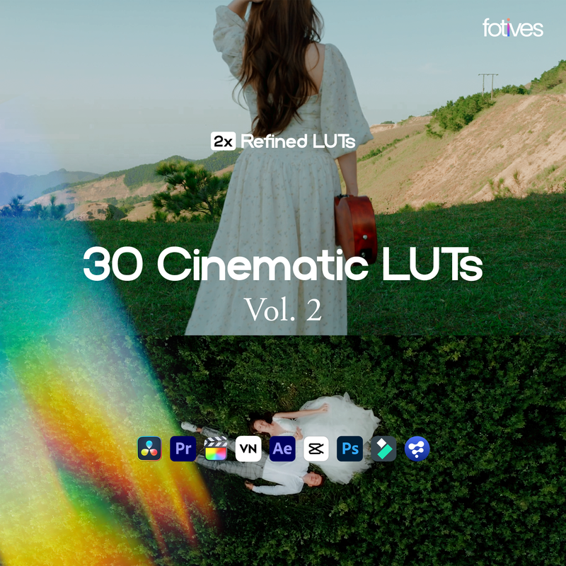 30 Cinematic LUTs Vol. 2