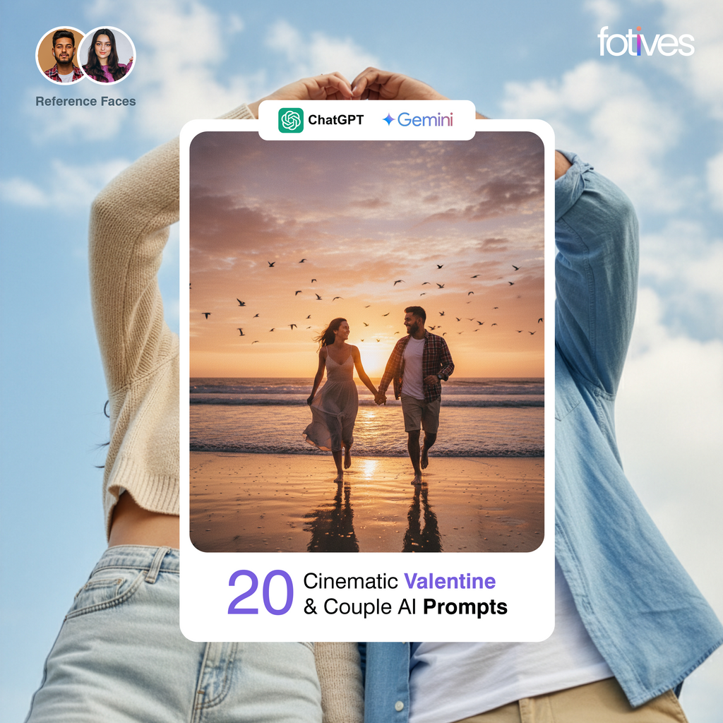 20 Cinematic Valentine & Couple AI Prompts