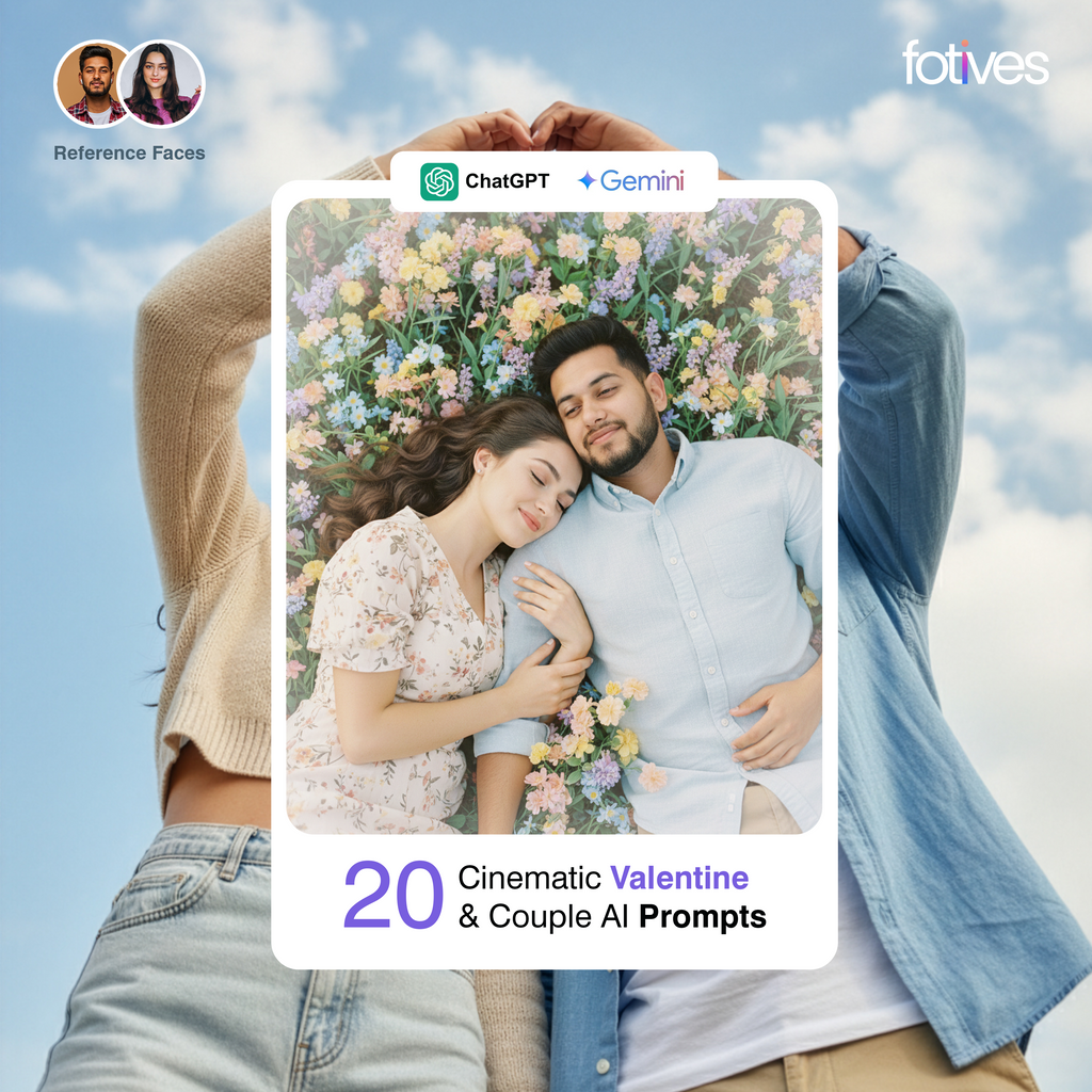 20 Cinematic Valentine & Couple AI Prompts