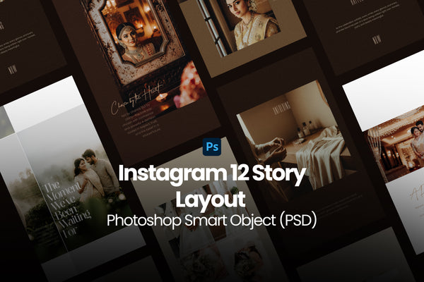 Instagram Wedding Stories 12 PSD Photoshop